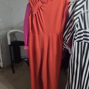 Elegant Orange Women's Dress